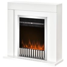  1kW/2kW Electric Fireplace Suite w/ Remote Control Flame Effect 7-Day Timer