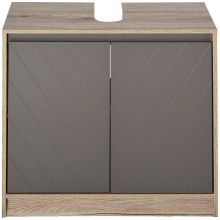  MDF Under-Sink Bathroom Cabinet Shelves Grey