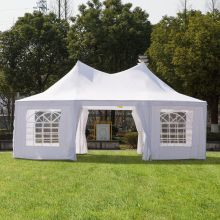 6.8m x5m Octagonal Party Tent & Wedding Marquee White
