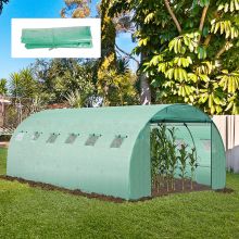 20x10ft Greenhouse Replacement Cover for Tunnel Walk in Greenhouse Inc Windows Door