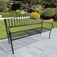 Metal Bench W & Table 160Lx53Wx95H cm