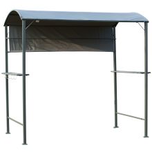 Metal Frame Outdoor BBQ Canopy Grey