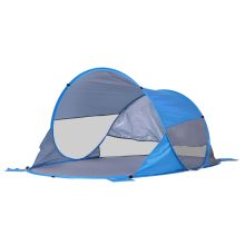 Fibreglass Frame 2 Person Pop Up Lightweight Camping Tent Blue