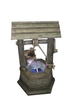 Medium Stone Wishing Well Traditional Water Feature