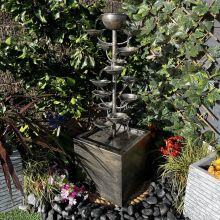 Zinc Pouring Cups Modern Metal Water Feature