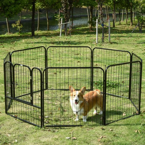 Portable Dog Playpen / Fence - Pet Rabbit Enclosure - Medium - For RV Camping