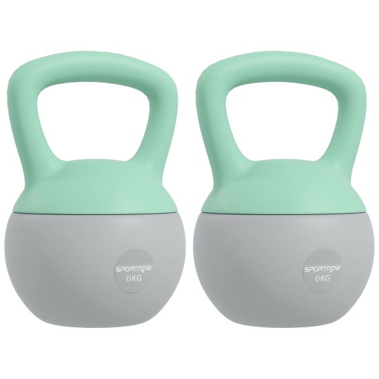 SPORTNOW x 6kg Soft Kettlebell, Kettle Bell with Non Slip Handle