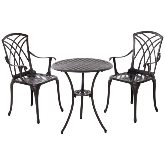 2 Seater Outdoor Garden Table, Cast Outdoor Furniture