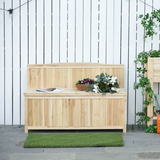Outdoorlivinguk Wood Storage Bench For, Outdoor Wooden Storage Bench Seat