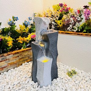 Monchrome Elegance Contemporary Water Feature