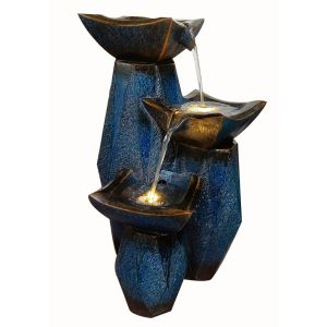 Triple Diamond Fusion Contemporary Water Feature