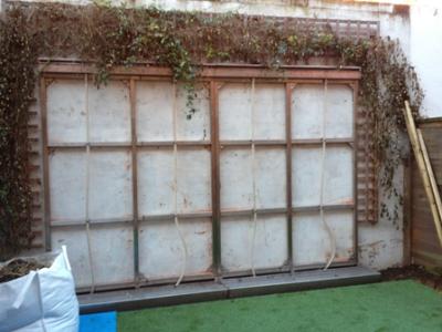 A water feature in working progress